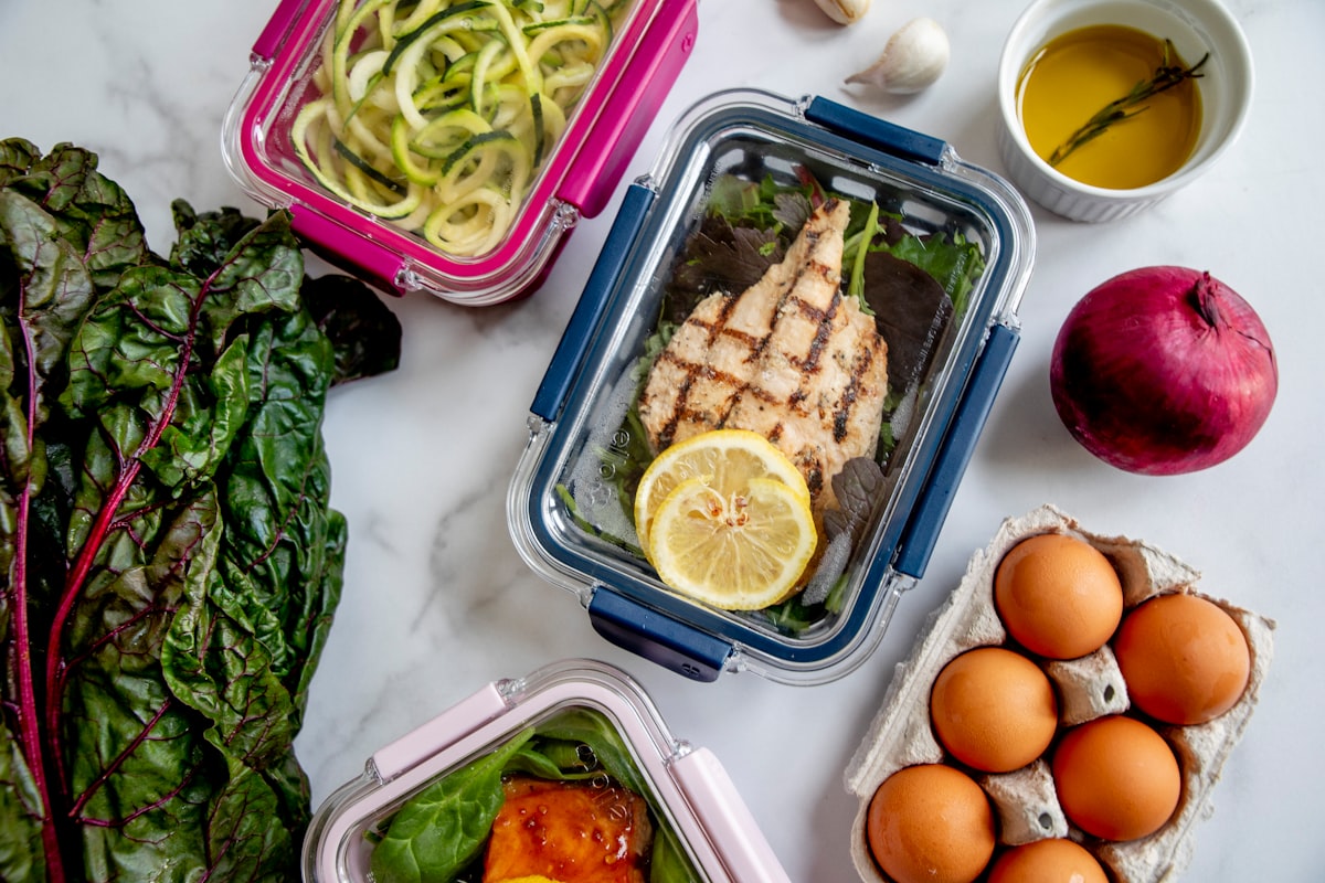 Zucchini noodles with lean turkey meatballs